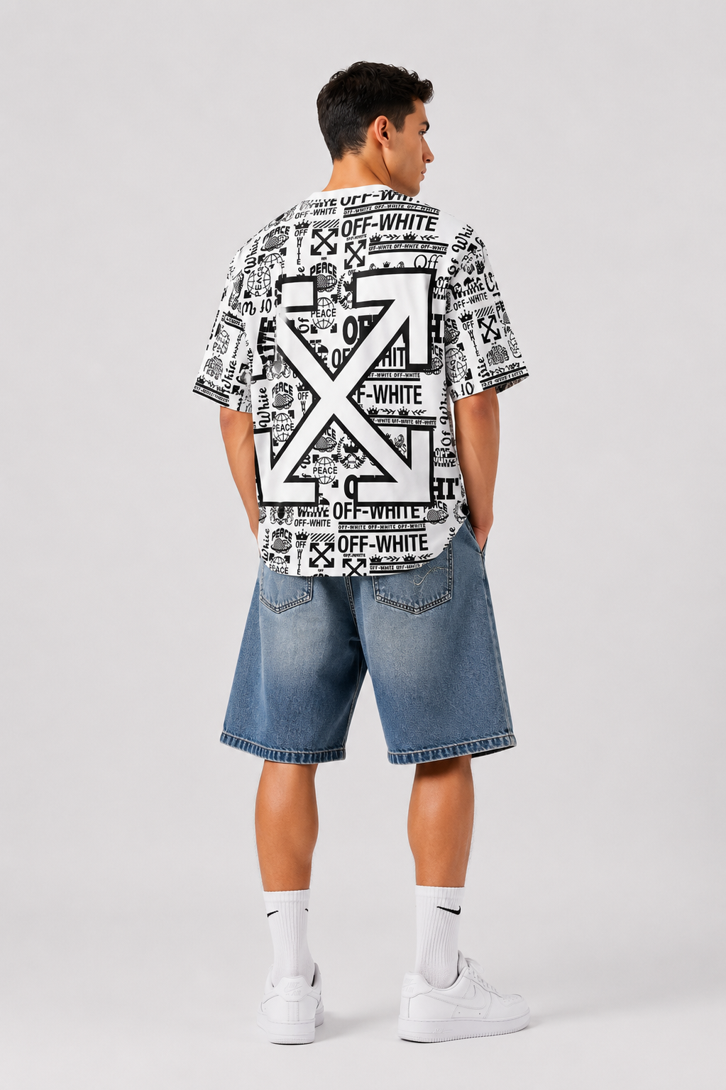 DOUBLE-FACE OFFWHITE Oversized T-shirt