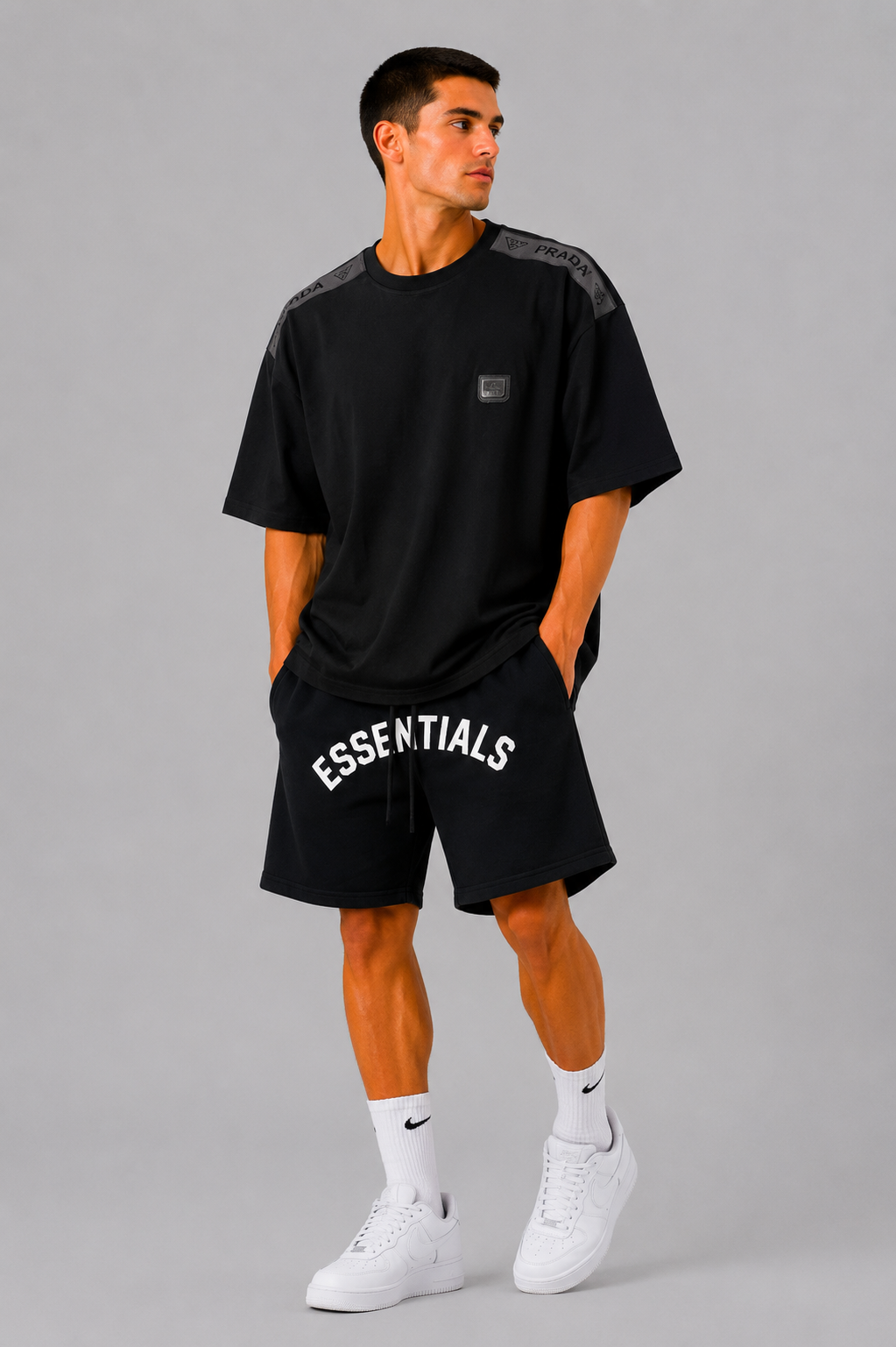 PRADA RIBBON Oversized T-shirt