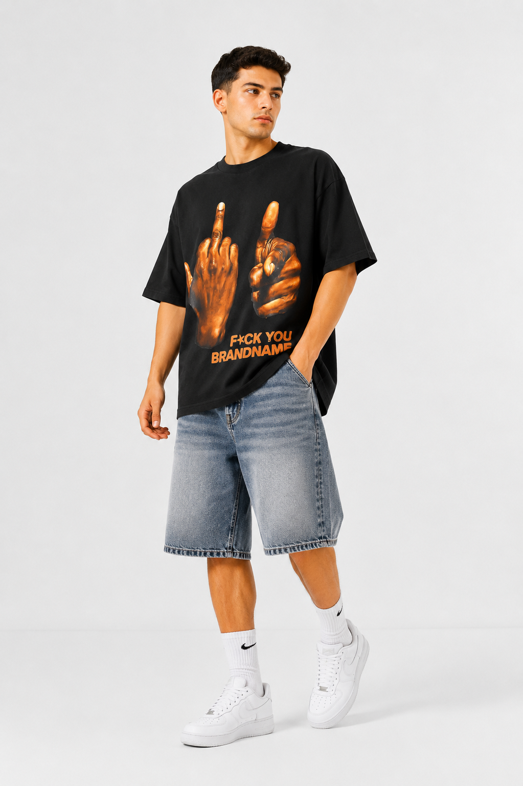 F*CK YOU BRANDNAME Oversized T-shirt