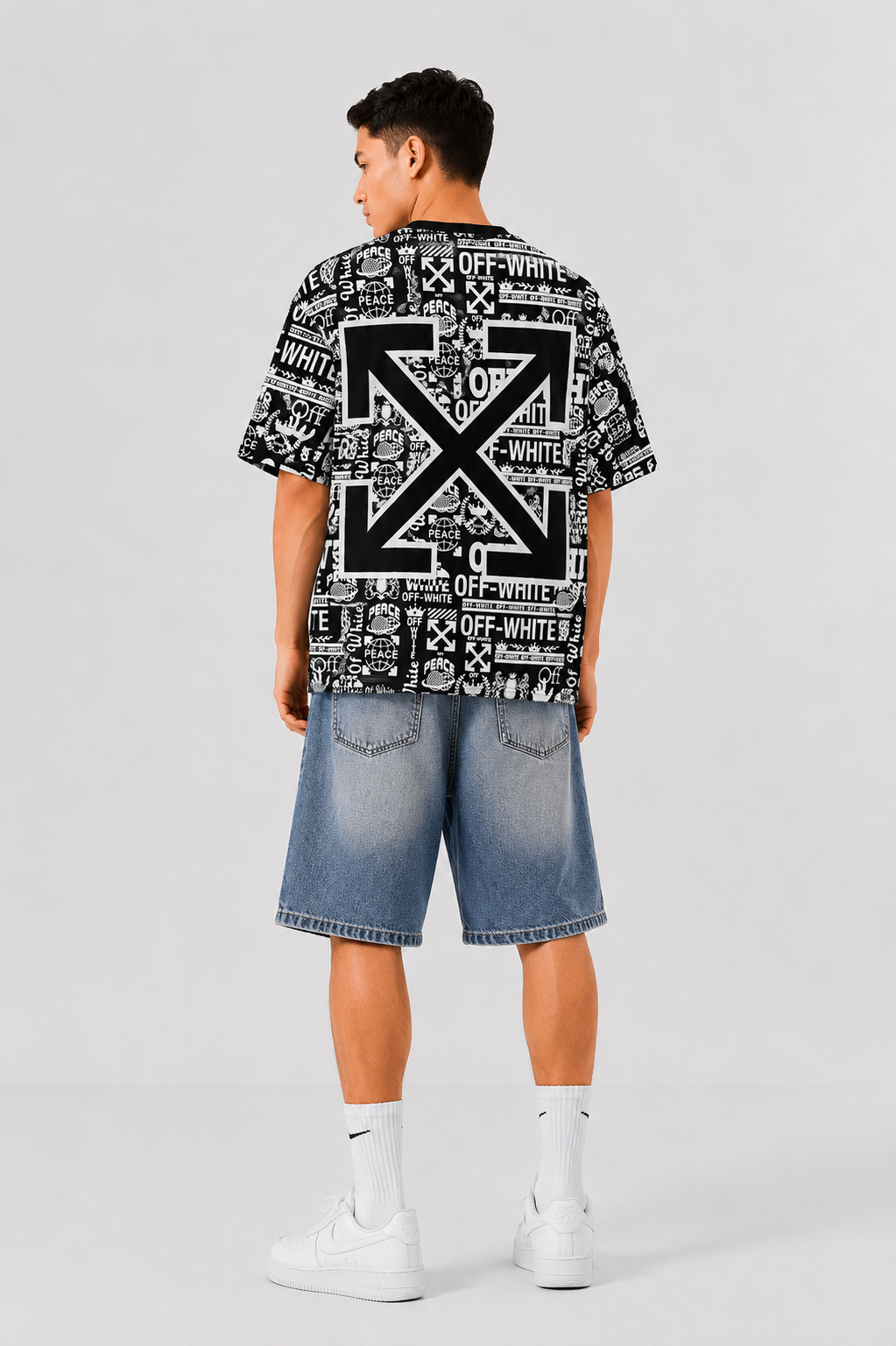 DOUBLE-FACE OFFWHITE Oversized T-shirt