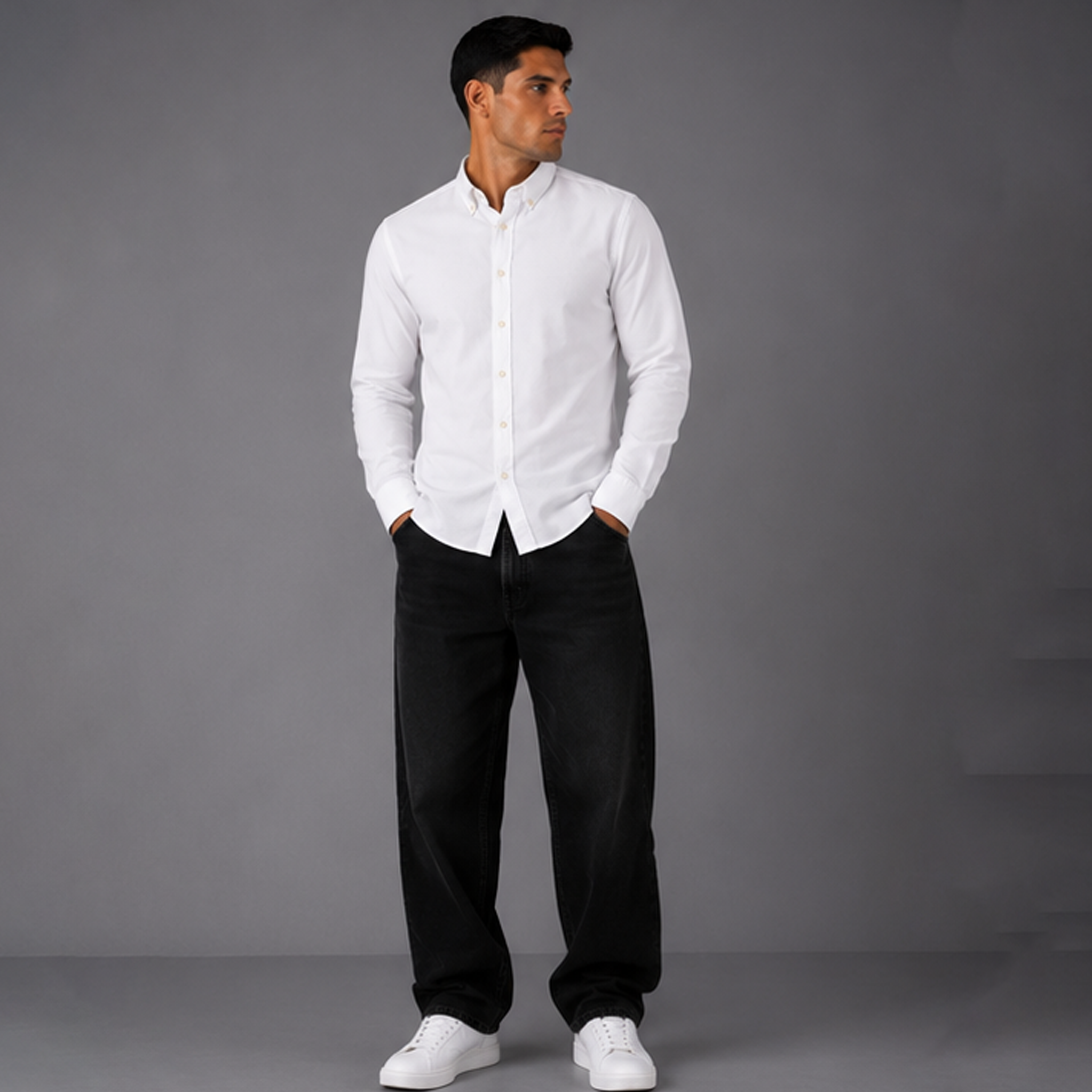 Regular fit OXFORD Long Sleeve Shirt