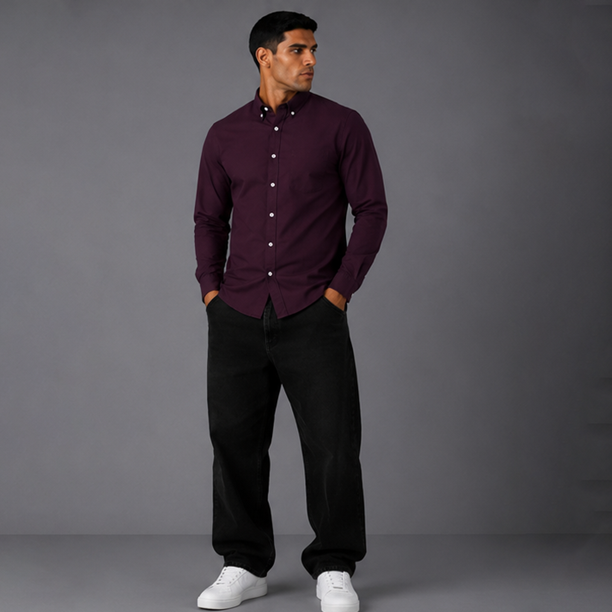Regular fit OXFORD Long Sleeve Shirt