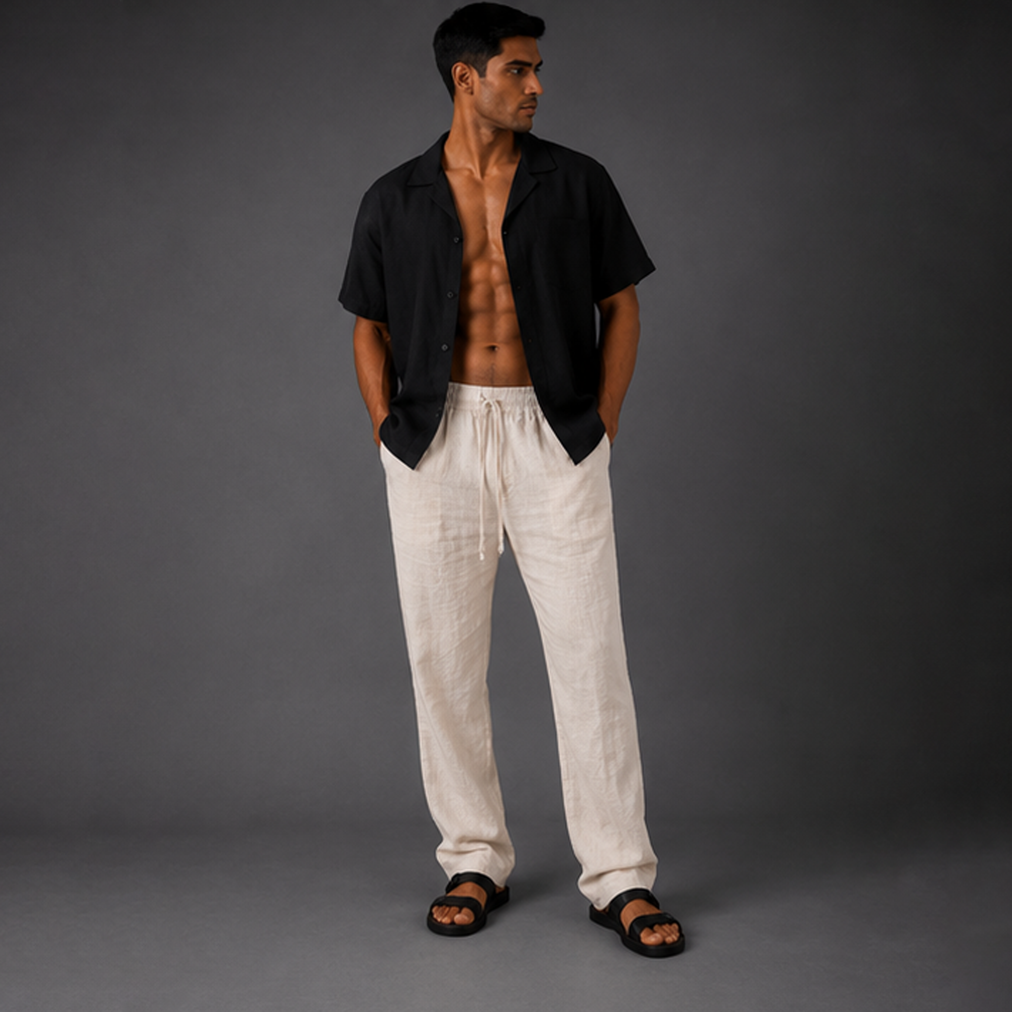 Linen Regular Fit Pants