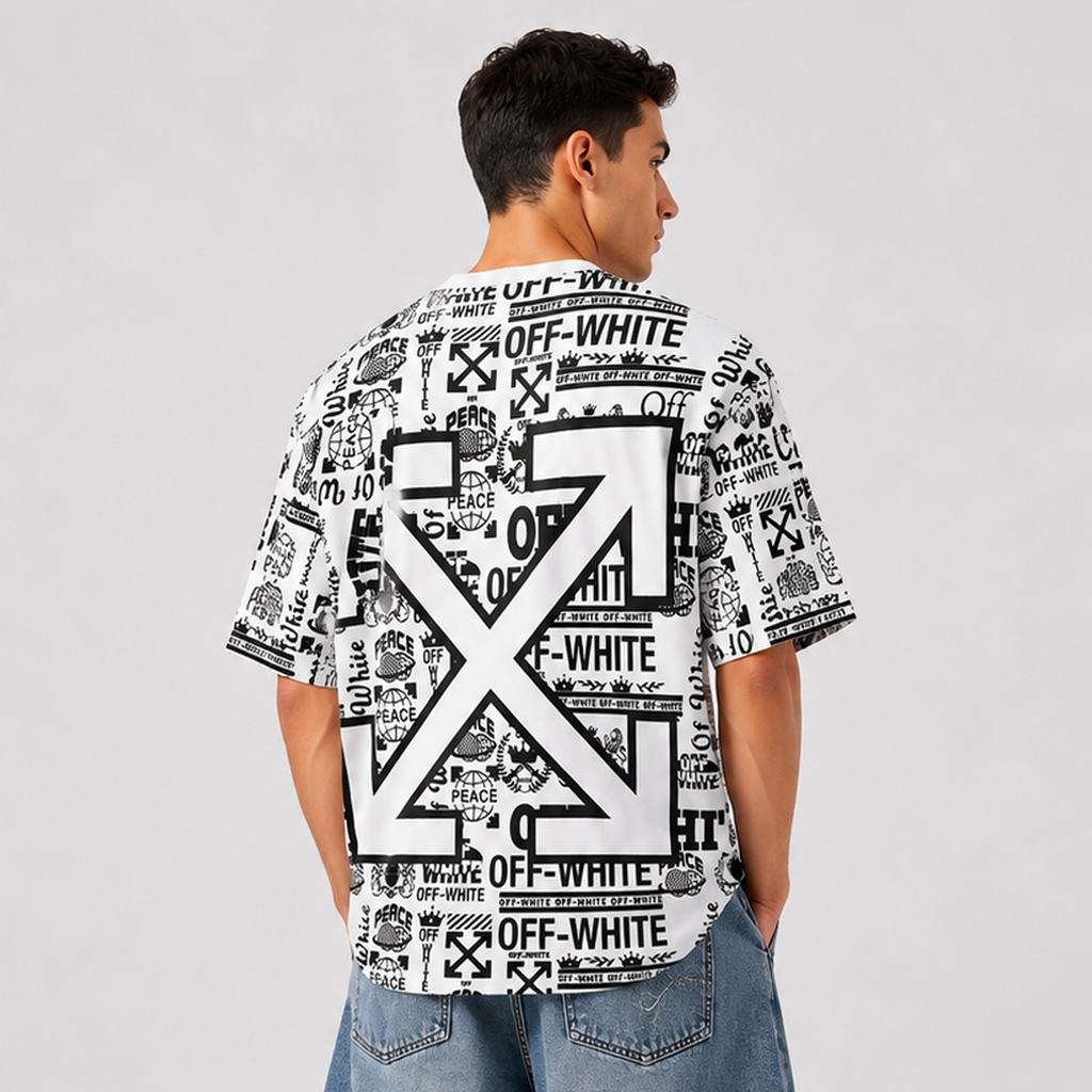 DOUBLE-FACE OFFWHITE Oversized T-shirt