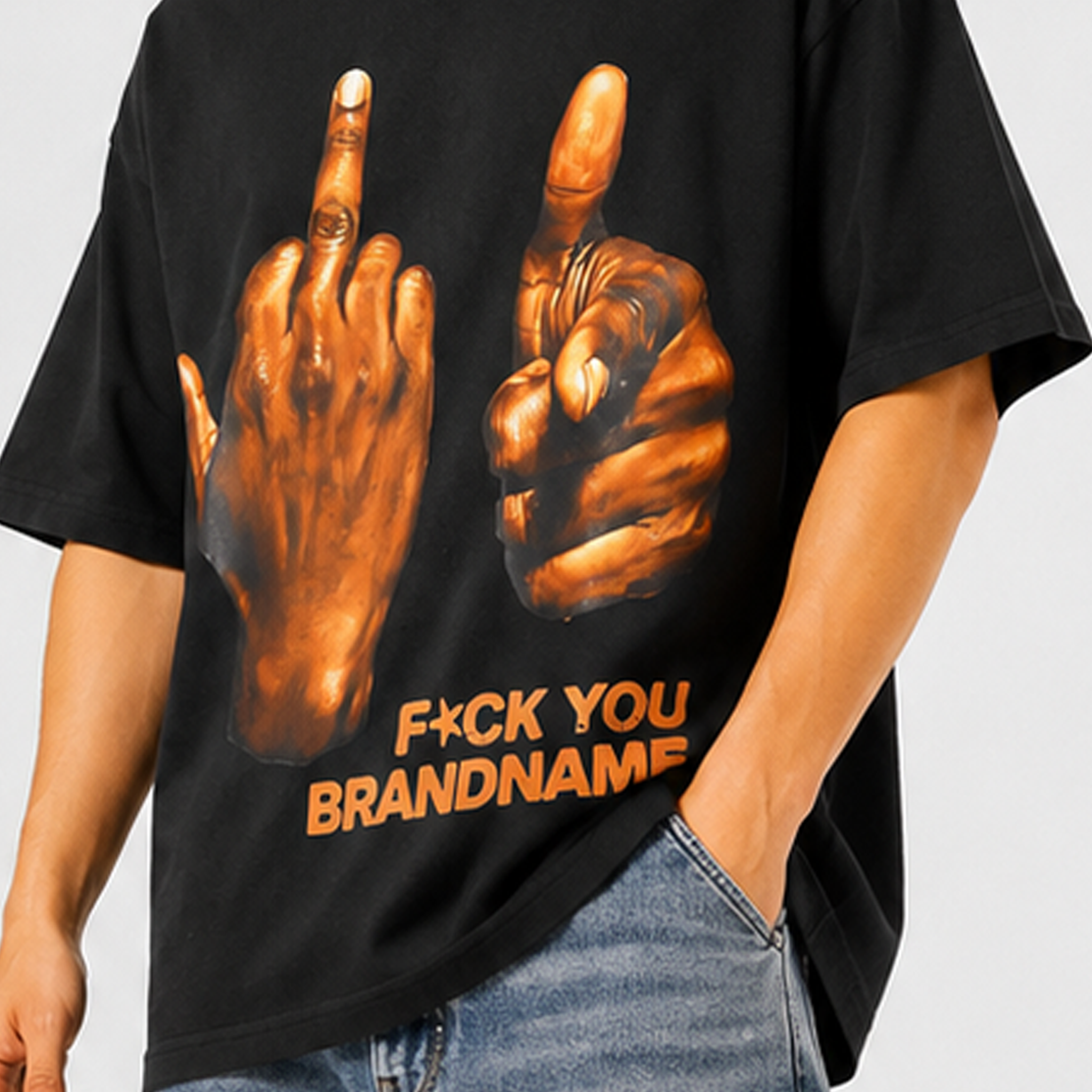 F*CK YOU BRANDNAME Oversized T-shirt