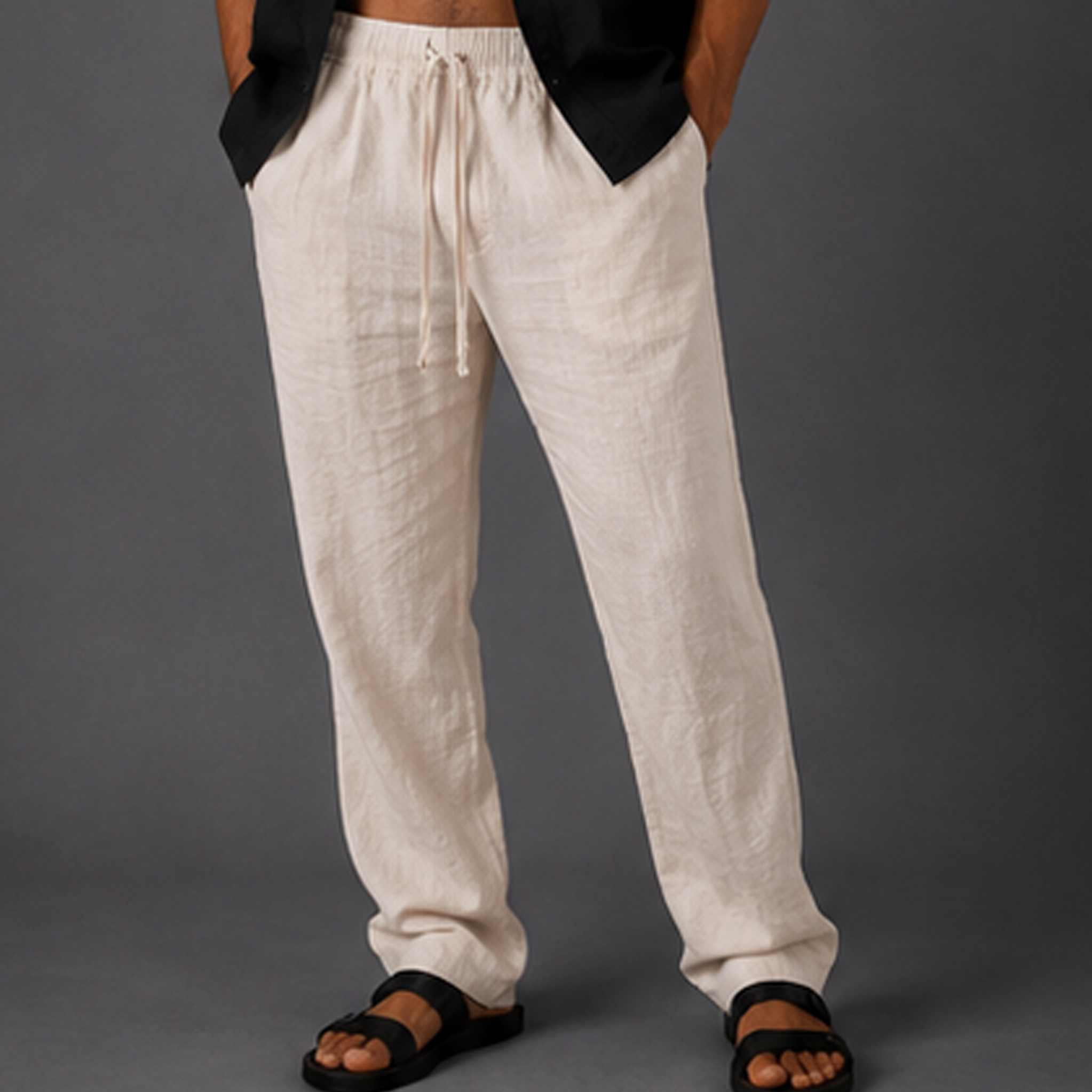 Linen Regular Fit Pants